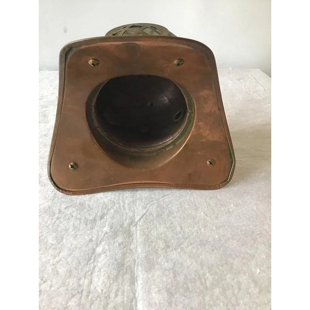 1960s brass & copper scuba diving helmet sculpture.