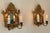 Sourced from Sweden Elegant candle wall sconce with mirrors,. Sold as a set, and individual complete with measurements...
