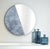 Geometric Silver Eclisse 900 Round Mirror by Disain1971 For Sale - Image 4 of 6