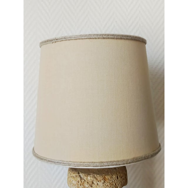 Brutalist Stone Lamp in the style of Tormos, 1970 For Sale - Image 12 of 13