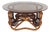 Rattan Coffee Table and Smoked Glass, 1960s For Sale