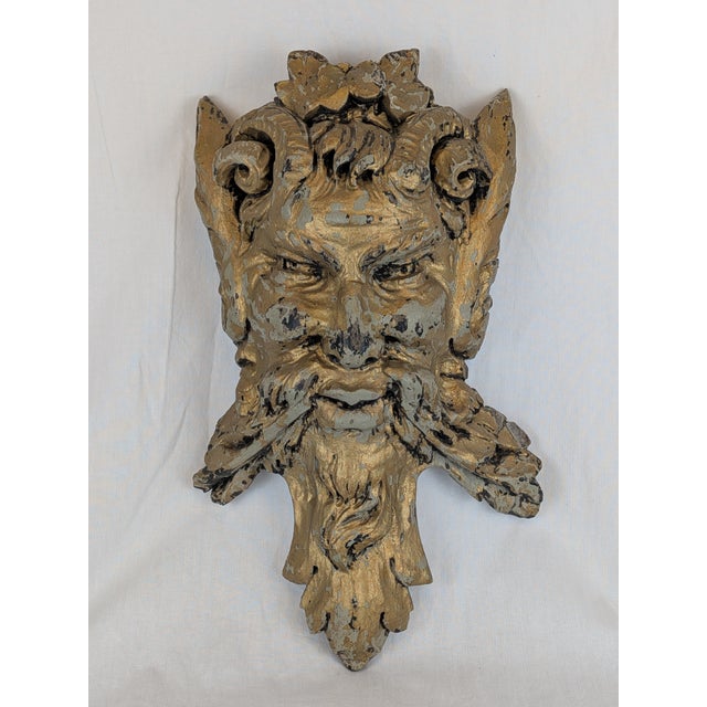 Wooden Satyr Head, Late 19th Century For Sale - Image 4 of 13