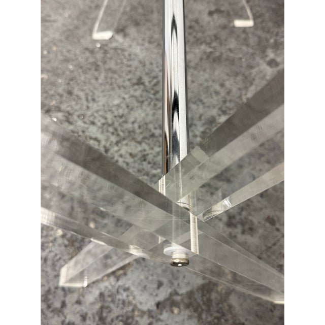 Butler Acrylic Folding Luggage Rack For Sale - Image 11 of 12