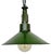Industrial Green Enamel Military Pendant Lamp with Cast Aluminium Top, 1960s For Sale - Image 17 of 17