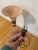 1980 Frosted Lucite Pink Torch Table Lamp For Sale - Image 11 of 11