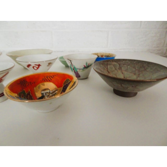 Early 20th Century Early 20th Century Japanese Porcelain Sake Cups - 11 pcs For Sale - Image 5 of 8