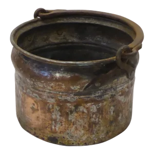 Vintage Copper Cache Pot Bucket