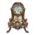 This antique New Haven Mantle clock set features a beautiful gilt spelter and porcelain design from the Edwardian era. The...
