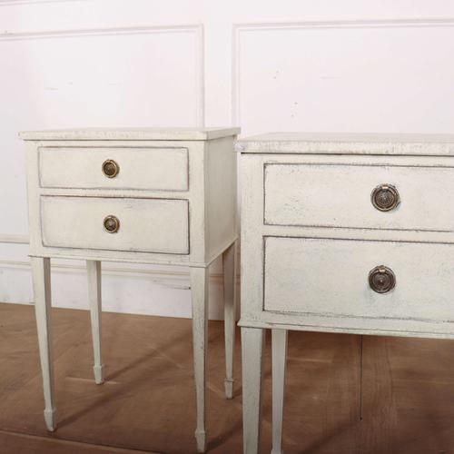 Swedish Bedside Tables, Set of 2 For Sale - Image 3 of 8