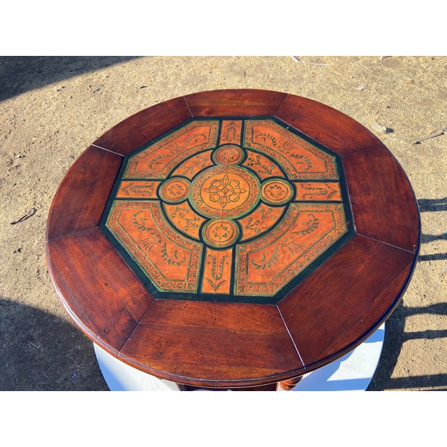 Vintage English Eight-Legged Inlaid Dining Accent Table For Sale - Image 11 of 18