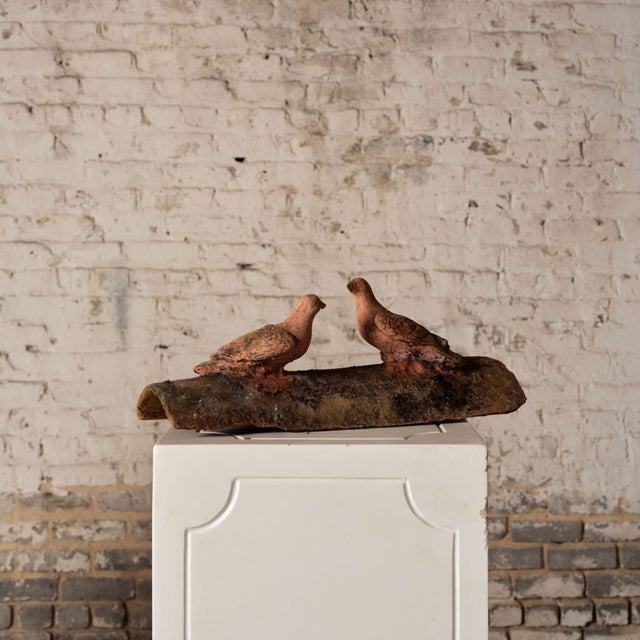 Add a unique architectural element to your collection with these 19th century French terracotta roof tiles, each featuring...