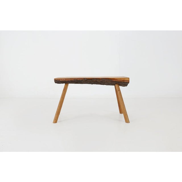 Wood Brutalist Oak Trunk Coffee Table, 1950s For Sale - Image 7 of 13