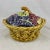 French Majolica Sarreguemines Basket of Grapes Covered Tureen For Sale - Image 13 of 13