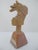 Stone Aztec Mayan Indian Chief Headdress Carved Stone Paperweight Figurine Sculpture For Sale - Image 7 of 9