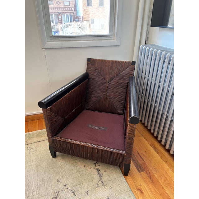 Wood 1990s John Hutton for Donghia Meruba Mahogany Listing For Sale - Image 7 of 9