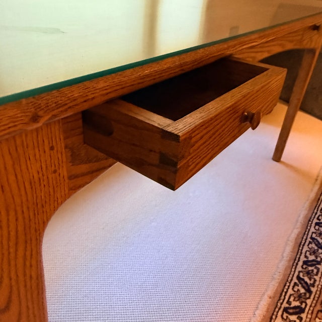 Wood Hand-Crafted 1970s Desk For Sale - Image 7 of 12