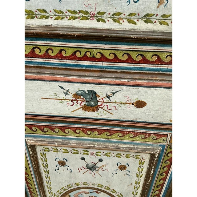 Vintage Neoclassical Painted Wood Armoire From the Estate of Lily Pulitzer For Sale In West Palm - Image 6 of 12