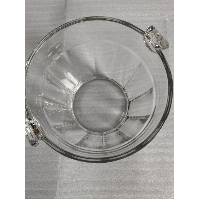 Vintage Mid-Century Clear Pressed Glass Water Pail Ice Bucket Set - 3 Pieces For Sale - Image 10 of 16