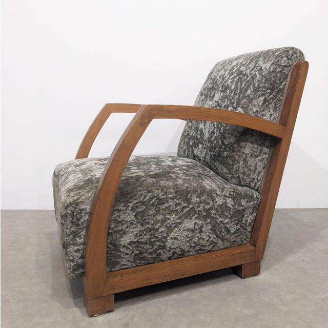 Art Deco Lounge Chair For Sale - Image 3 of 8