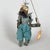 Sicilian Puppet Marionettes in Brass and Wood by Francesco Montoro, 20th Century, Set of 2 For Sale - Image 6 of 12