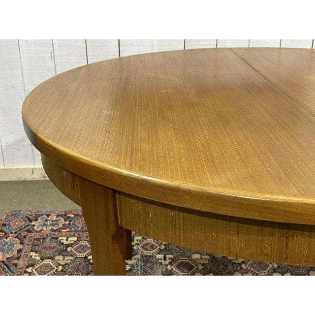 English Round Table with Butterfly Extension, 1970s For Sale - Image 12 of 13