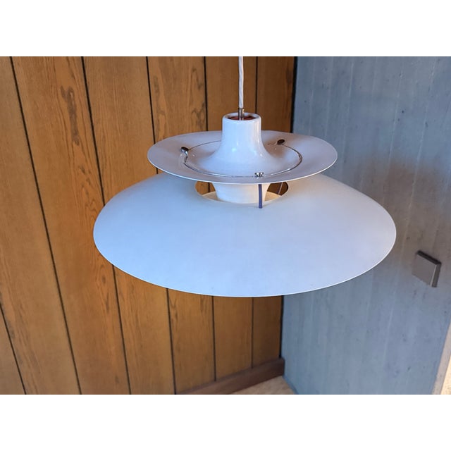 White Ph5 Pendant Lamp by Poul Henningsen for Louis Poulsen, 1960s For Sale - Image 8 of 16