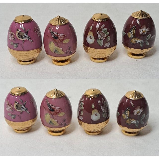 Late 20th Century Late 20th Century House of Fabergé Ruby Garden Miniature Eggs Dome Display For Sale - Image 5 of 12