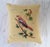 Farmhouse Vintage Needlepoint Accent Pillow With Bird Motif For Sale - Image 3 of 9