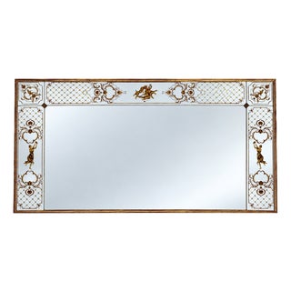 Antique Art Nouveau Style Brasserie Mirror in Gilded Wood, 1890s For Sale