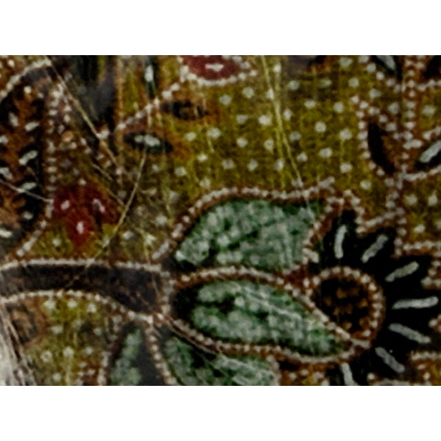 Portrait of Woman With Paisley Overlay, Framed For Sale - Image 11 of 12