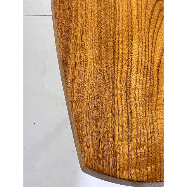 Brown C. 1970s Studio Craft Mid-Century Surfboard Coffee Table by Paul Killinger For Sale - Image 8 of 12