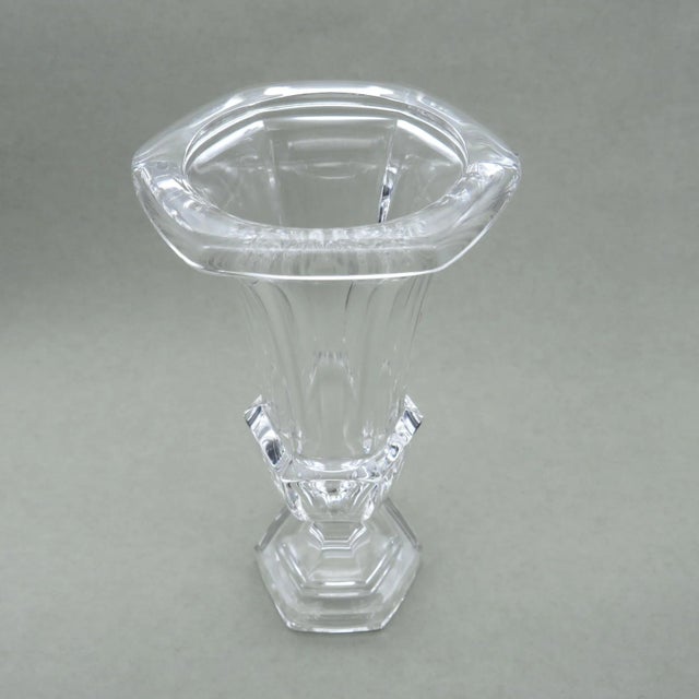 Mid 20th Century Biedermeier-Style Crystal Vase For Sale - Image 5 of 8