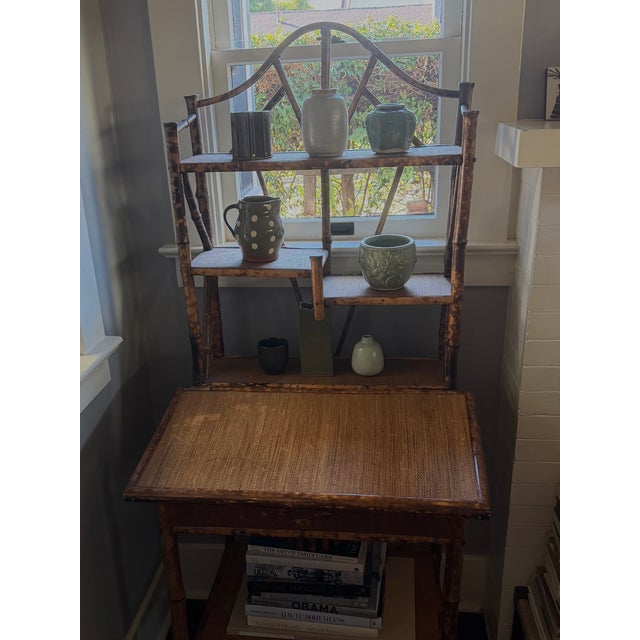 19th Century English Bamboo Secretary For Sale - Image 17 of 18