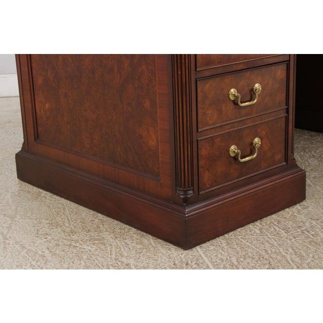 Councill Business Large Walnut Executive Office Desk For Sale - Image 14 of 18