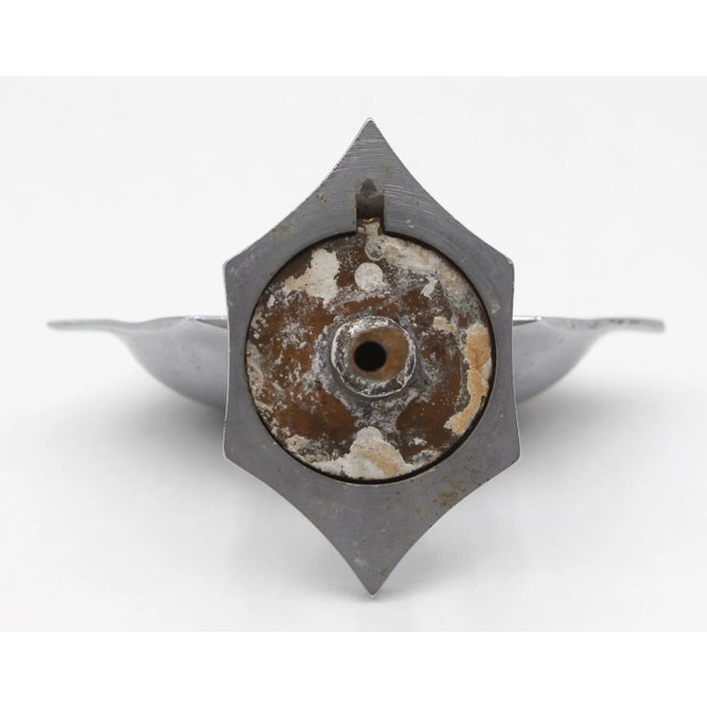 Silver Vintage Art Deco Nickeled Brass Soap Dish For Sale - Image 8 of 8