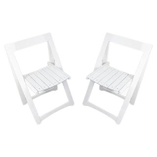 Set of Vintage Trieste Folding Chairs by Aldo Jacober for Bazzani For Sale