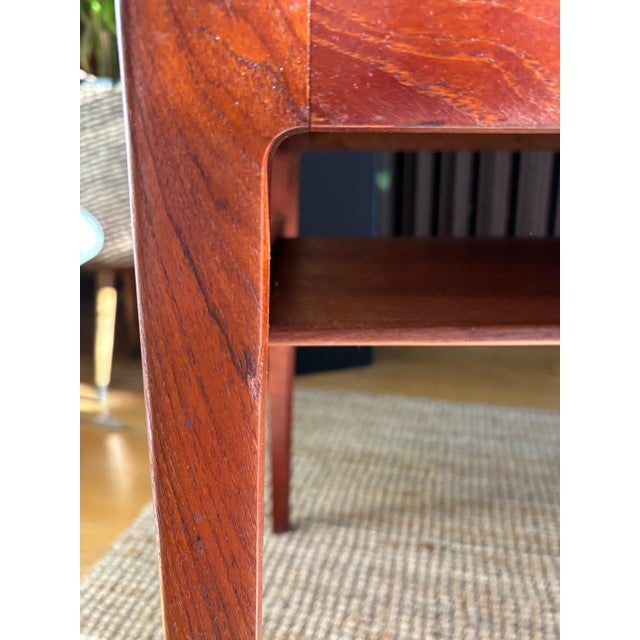 Brown Large Wooden Coffee Table with Shelf by Ludvig Pontoppidan, Denmark, 1960s For Sale - Image 8 of 17