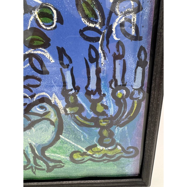 1962 Marc Chagall “The Candlestick” Original Color Lithograph, Jerusalem Windows For Sale In New York - Image 6 of 12