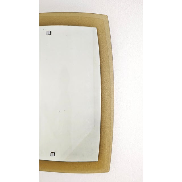 Mid-Century Modern Wall Mirror in Honey Amber Glass by Cristal Art, Italy, 1970s For Sale - Image 17 of 18