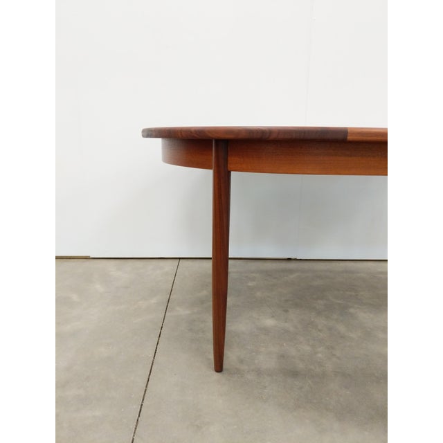 Brown Vintage Mid Century Modern Teak Extendable Dining Table by G Plan For Sale - Image 8 of 13