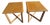 Pair of 1984 Lane Perception End Tables – Mid-Century Modern Walnut, Vintage For Sale