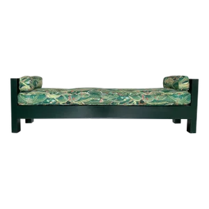 1960s Modernist Style Solid Lacquered Wood Bench