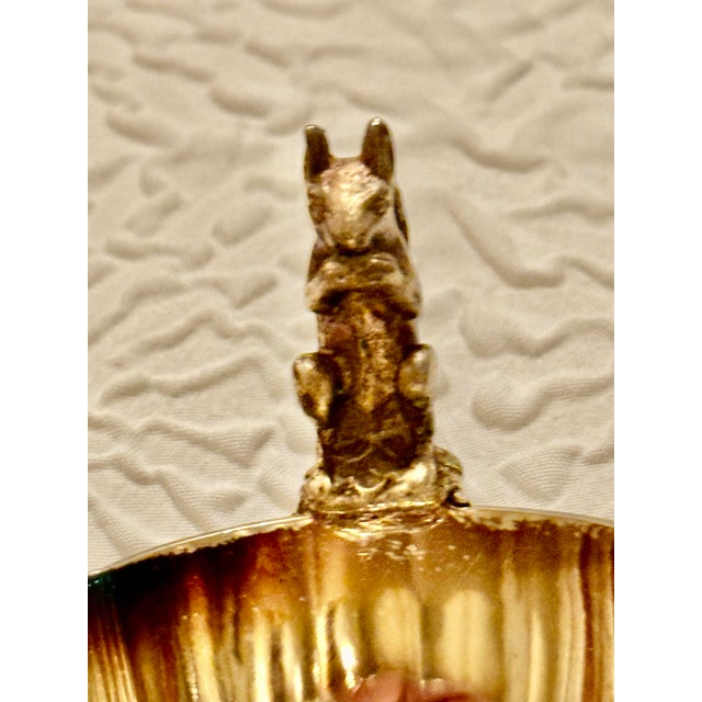 Early 19th Century Antique Silverplate Figural Squirrel Nut Bowls — Set of 6 For Sale - Image 5 of 8