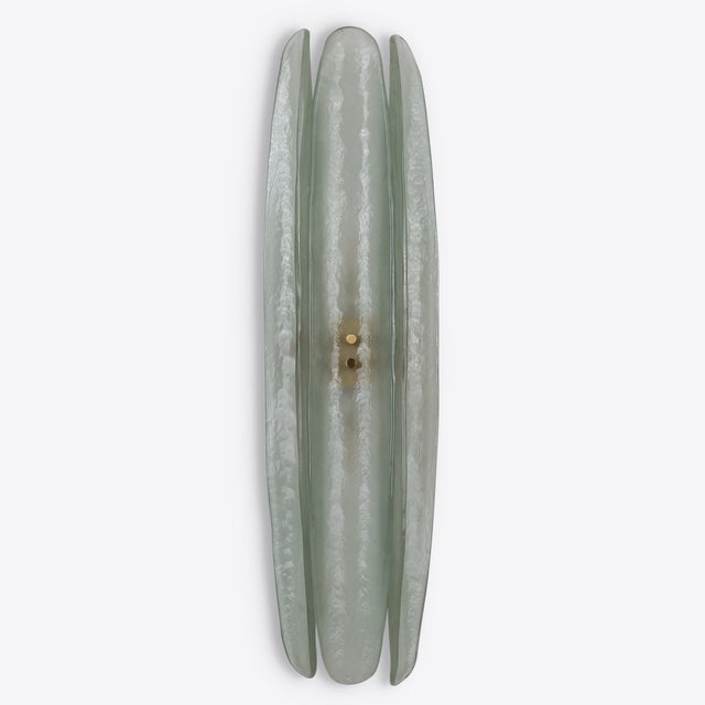 Gray Dahlia Sea Glass Wall Light from Pure White Lines For Sale - Image 8 of 9