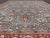 Tribal Antique Persian Tabriz Rug With Floral and Vine Design in Muted Blue and Red Tones 8'9"x12'2" For Sale - Image 3 of 9