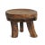 Original hand carved three leg wood stool from Tanzania. Beautiful patina and modern shape carved from a single piece of...