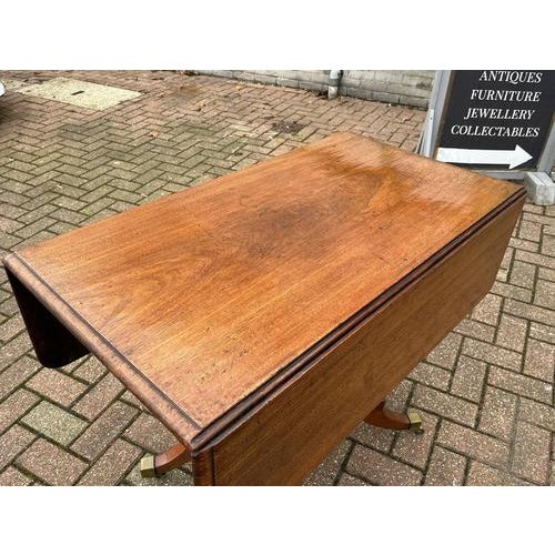 Victorian Mahogany Coffee Table with Drop Sides and Drawer For Sale - Image 5 of 13