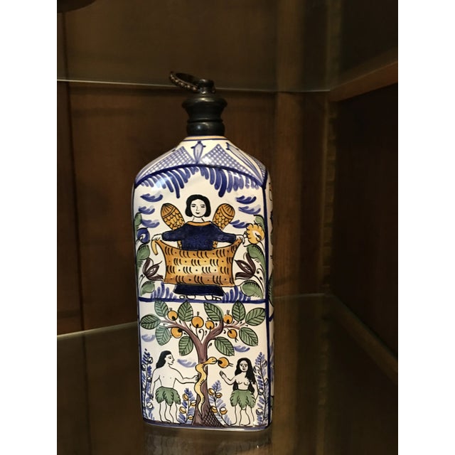 Ceramic 1990s Hungarian Rectangular Pottery Jug For Sale - Image 7 of 8