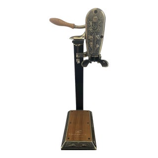 Vintage Brass Inspiration Sandestin Wine Festival Table Top Le Grape Wine Bottle Opener For Sale