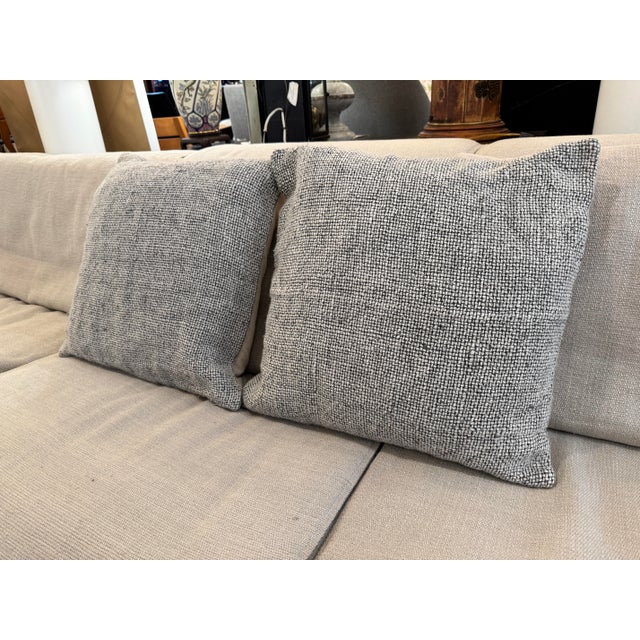 Pottery Barn Pottery Barn Faye Chenille Throw Pillows, Pair For Sale - Image 4 of 12